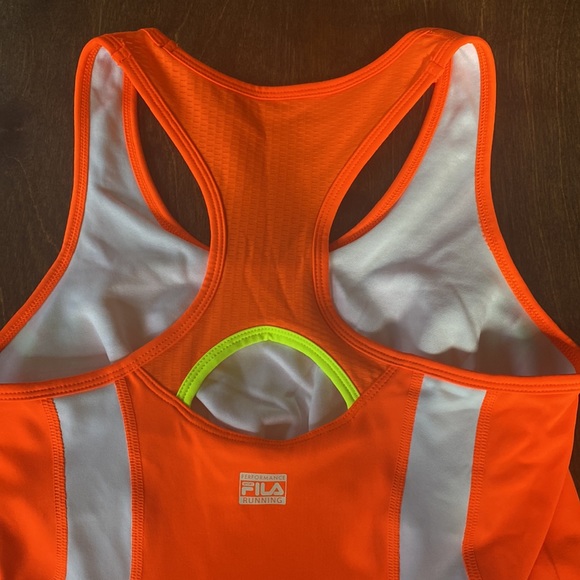 FILA Performance Running Tank w zip pocket sz S - Picture 6 of 10